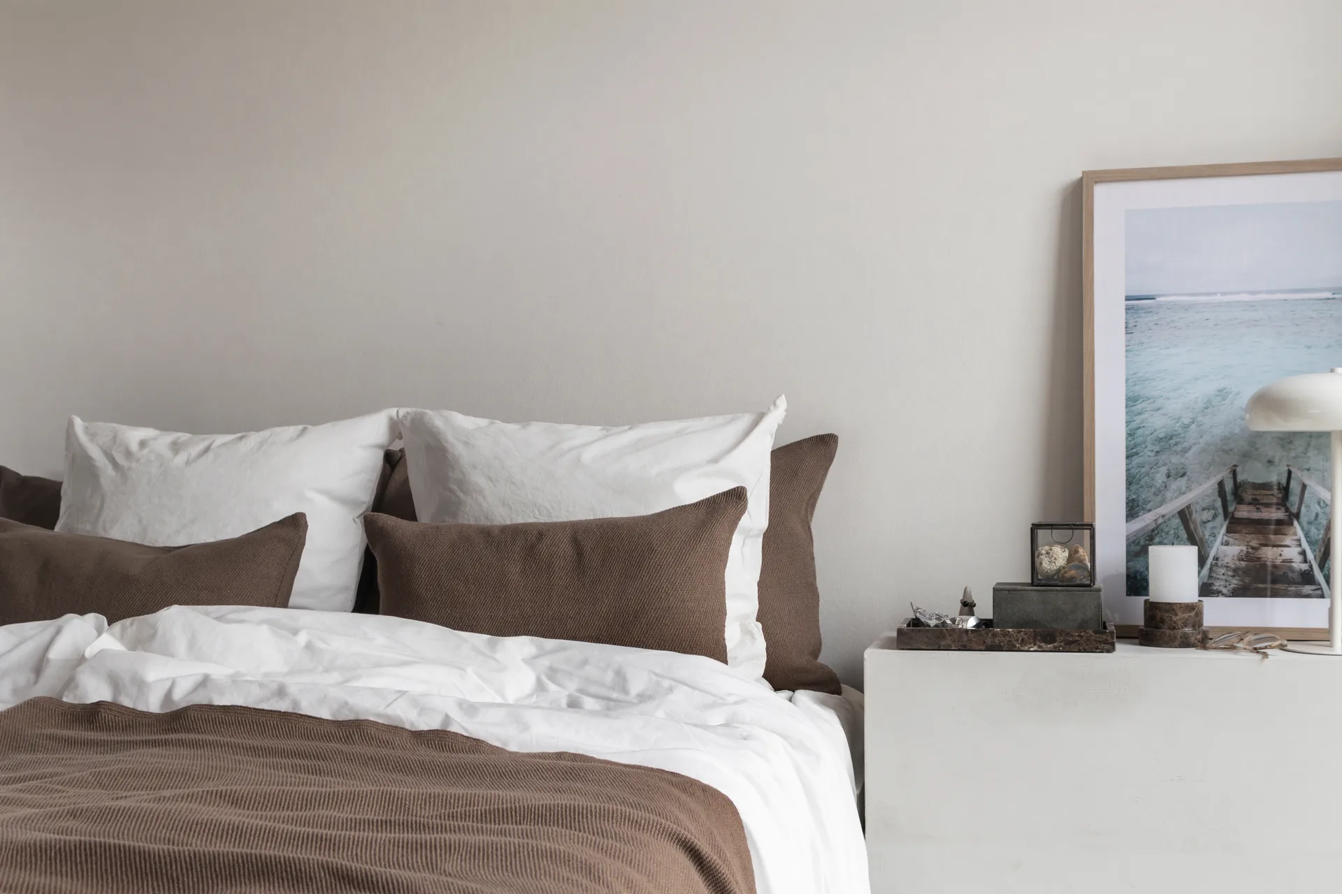 Couvre-lit Bohemia, Taupe, 250x250 cm Mette Ditmer