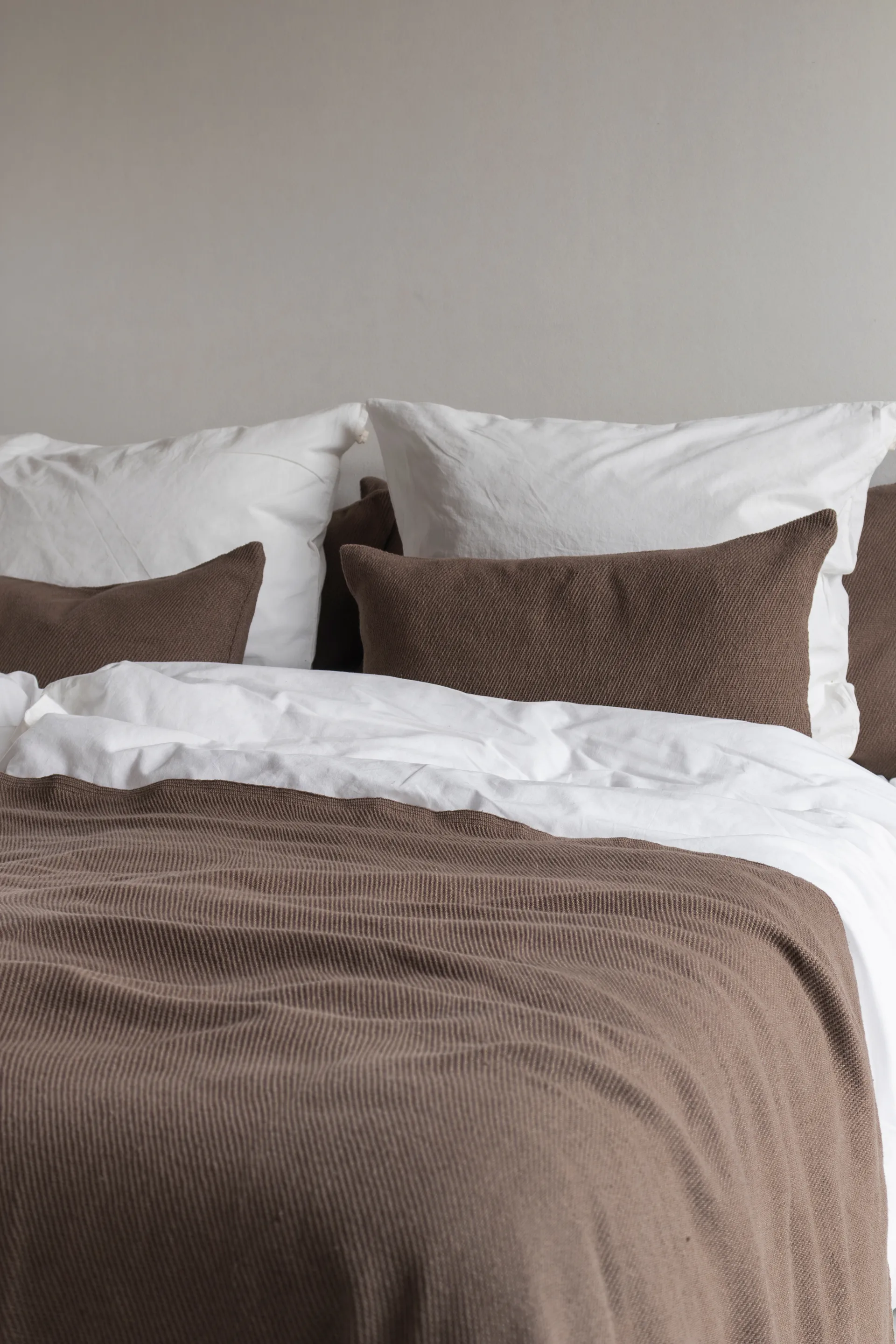 Couvre-lit Bohemia, Taupe, 250x250 cm Mette Ditmer