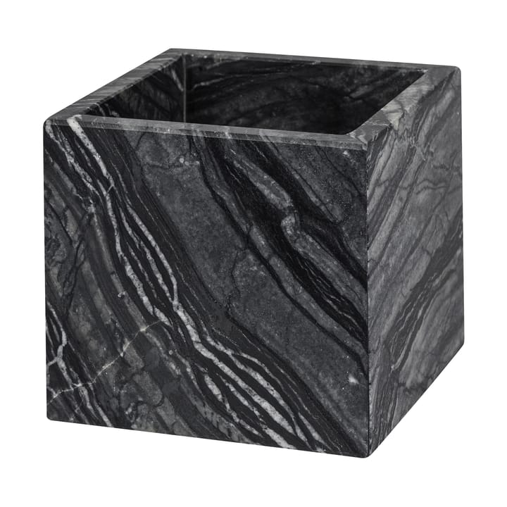 Cube Marble 8,5x8,5 cm - Black-grey - Mette Ditmer