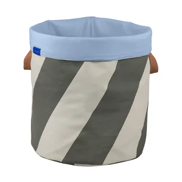 Diagonal tvättkorg Ø40x50 cm - Dark olive-sand - Mette Ditmer