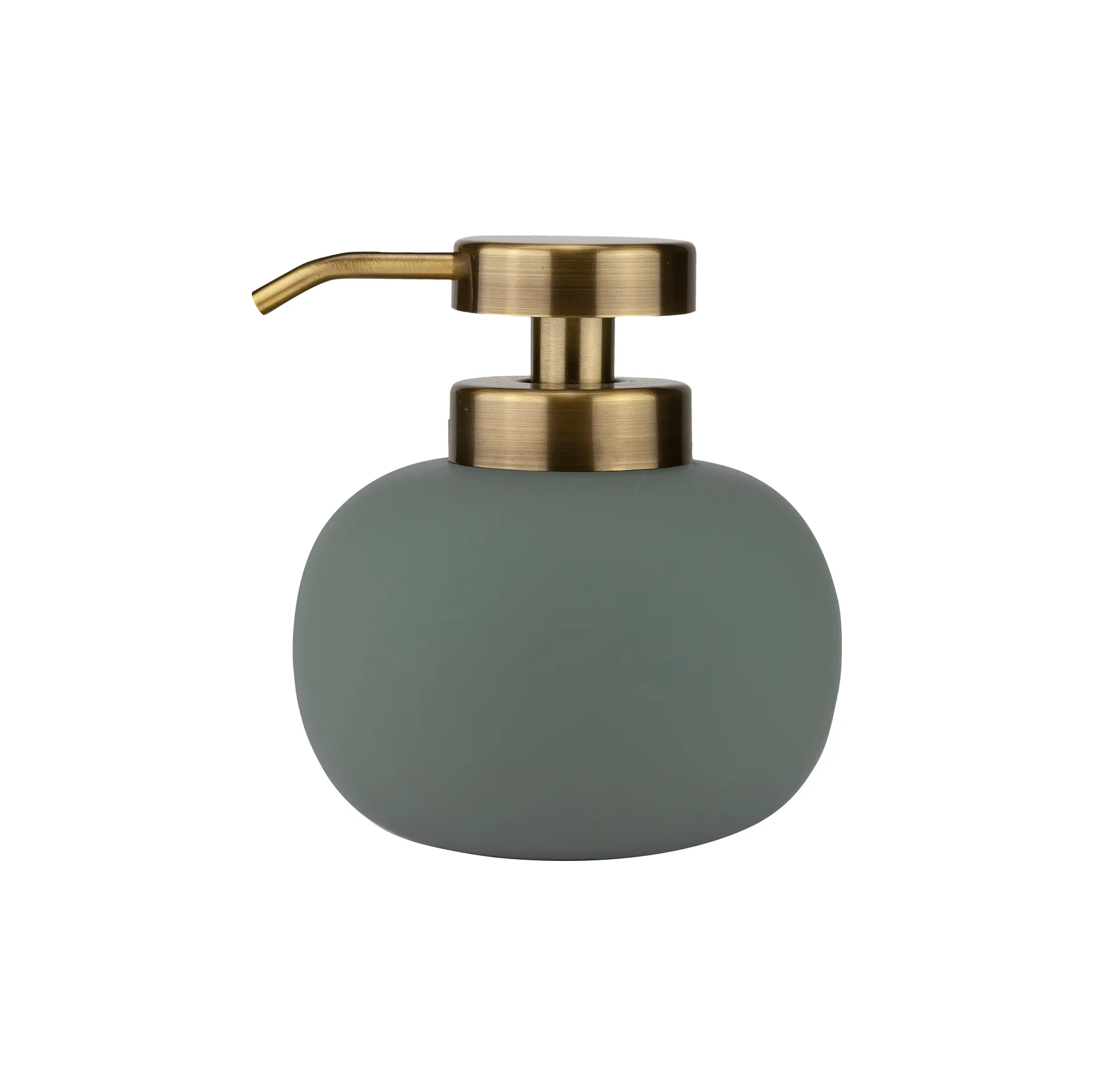 Distributeur de savon Lotus bas, FRouille green Mette Ditmer