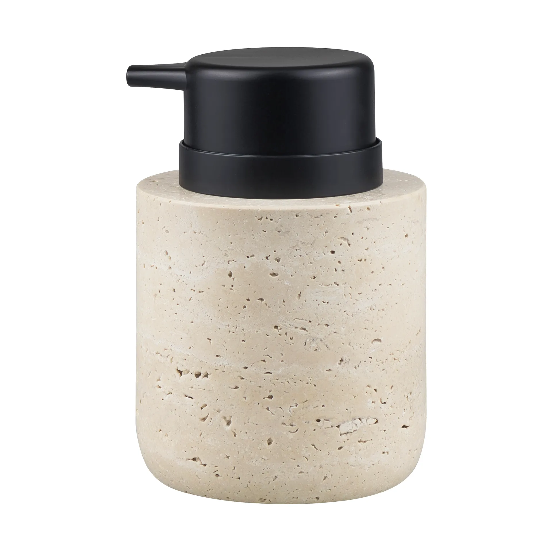 Distributeur de savon Travertine 12,5 cm, Linen Mette Ditmer