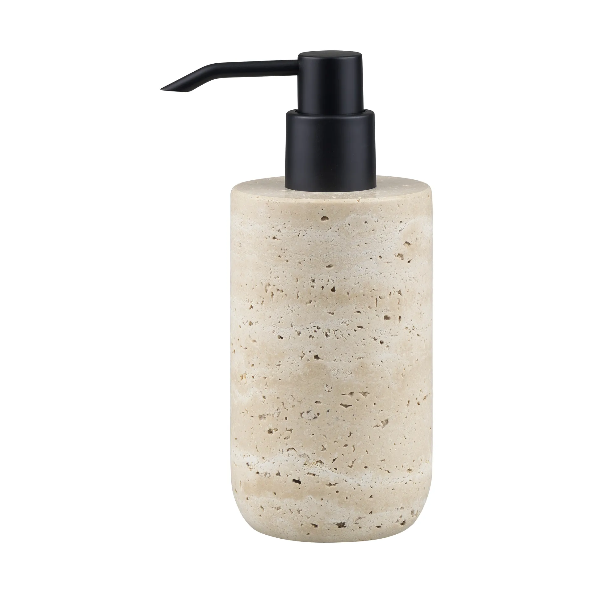Distributeur de savon Travertine 17,5 cm, Linen Mette Ditmer