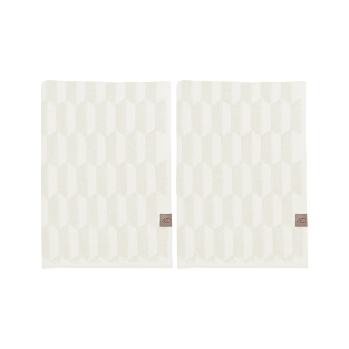 Essui-main Geo Lot de 2 - Off white - Mette Ditmer