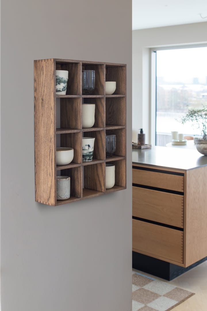 Étagère murale Showcase 40x53 cm, Dark oiled oak Mette Ditmer