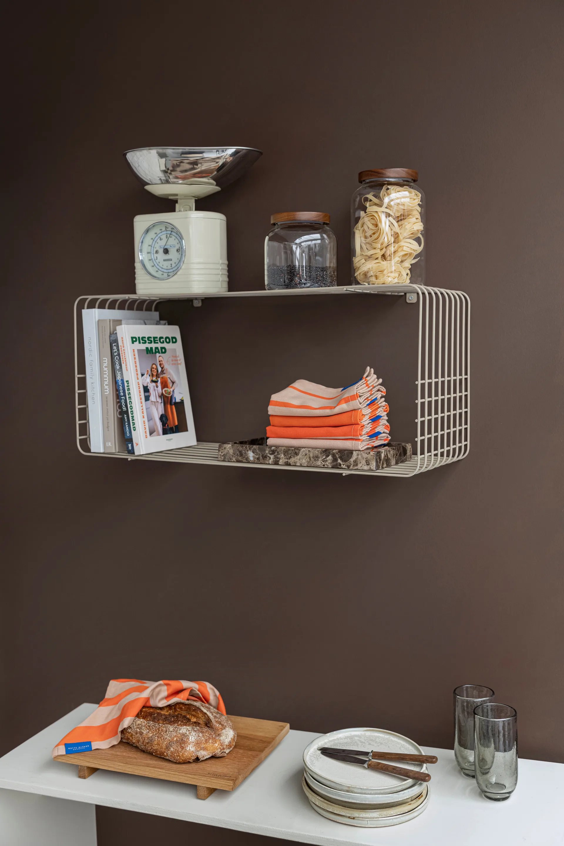 Étagère Wire, Sand, 31x70x26 cm Mette Ditmer