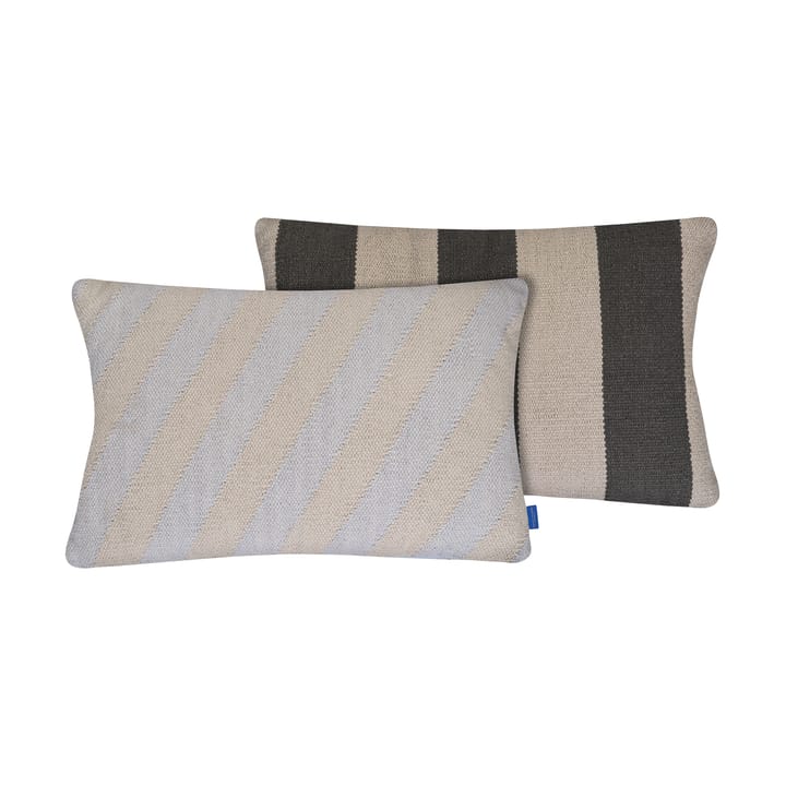 Housse de coussin Across Kelim - Light grey , 40x60 cm - Mette Ditmer