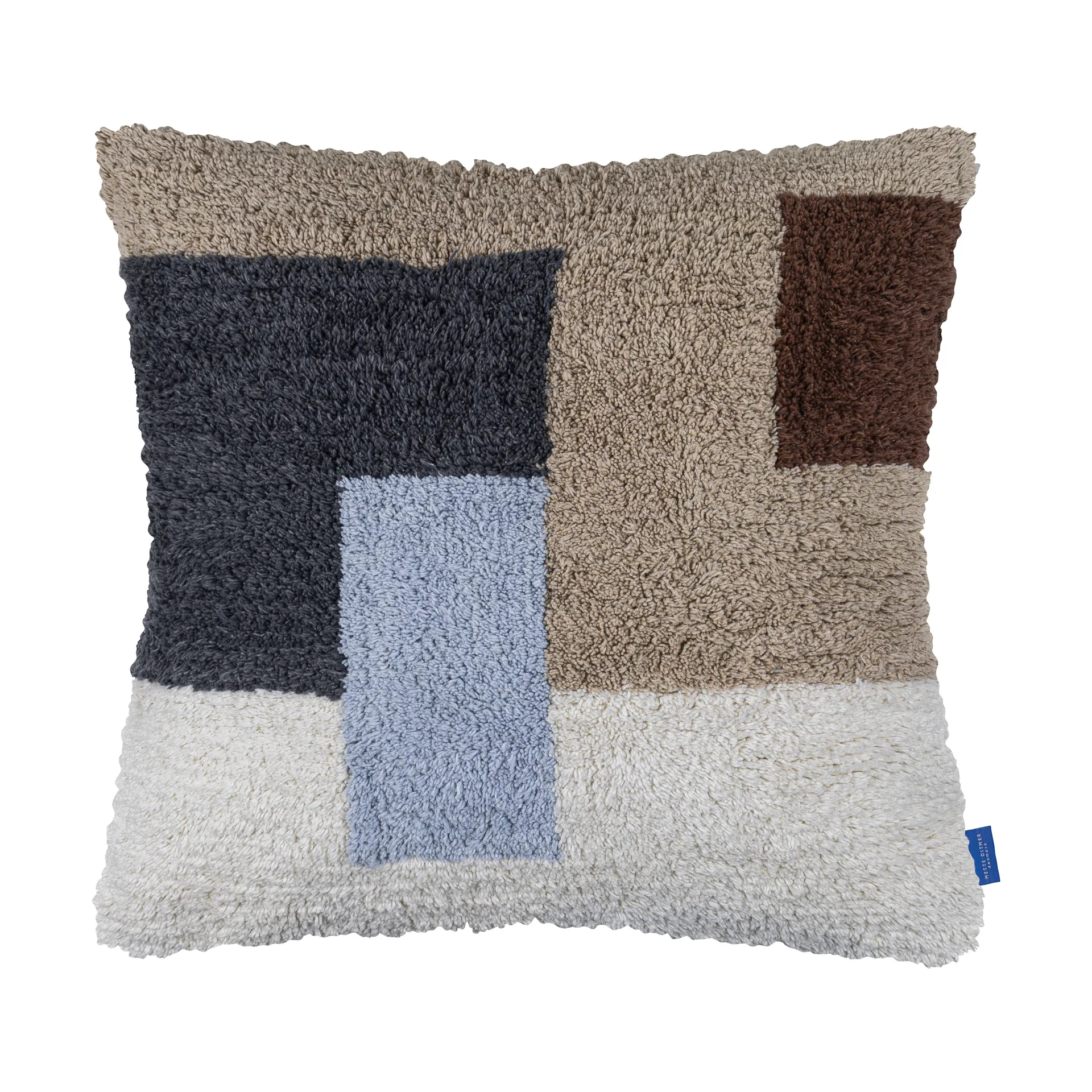 Housse de coussin Brick 50x50 cm, Gris foncé Mette Ditmer