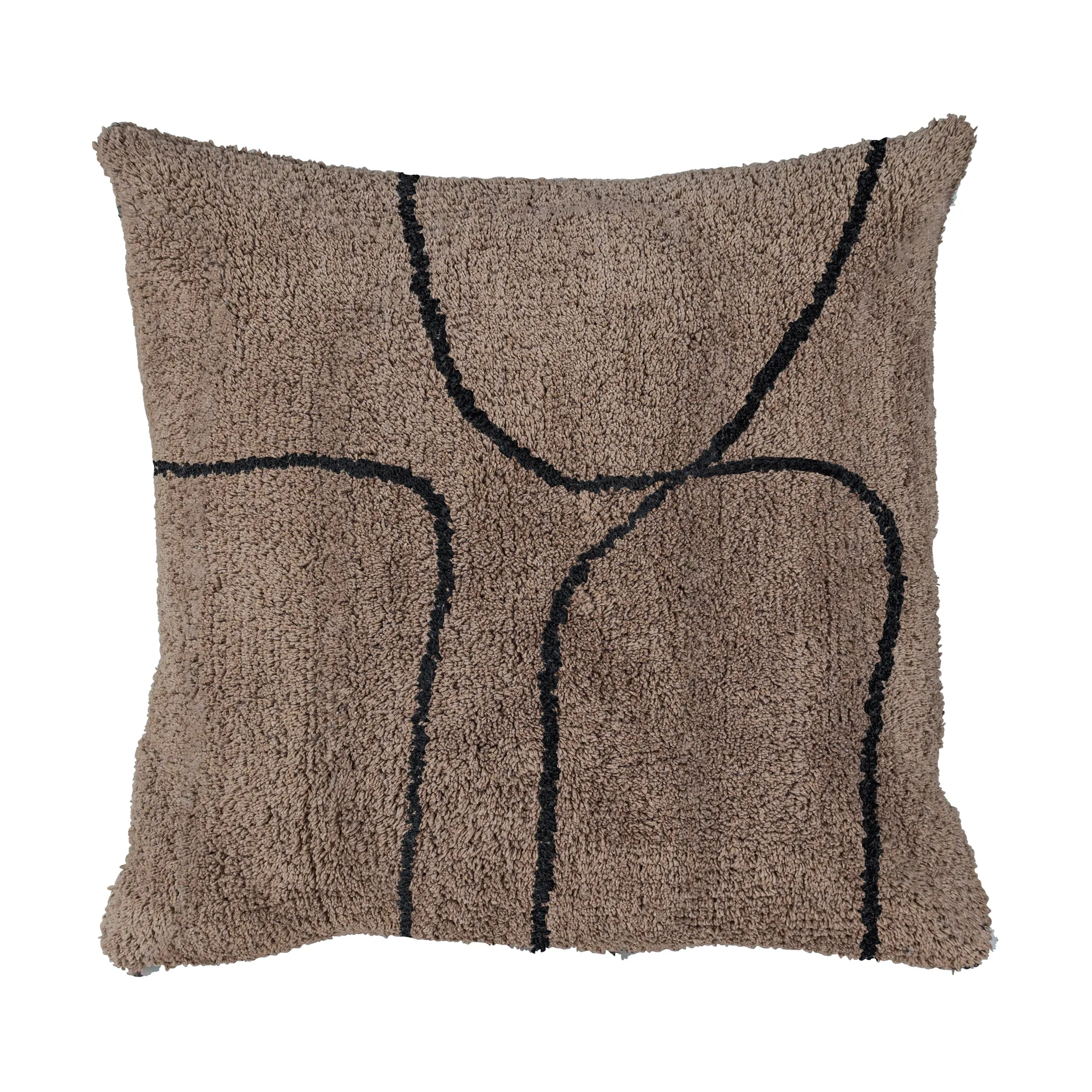 Housse de coussin tuftée Shadow 50x50 cm, Brown Mette Ditmer