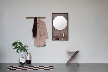 Miroir avec étagère Show-me large - Dark oiled - Mette Ditmer