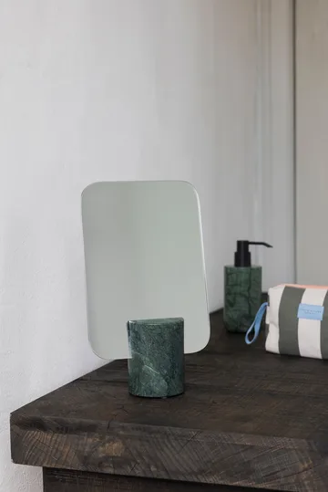 Miroir de table Marble - Dark forest, 30 cm - Mette Ditmer