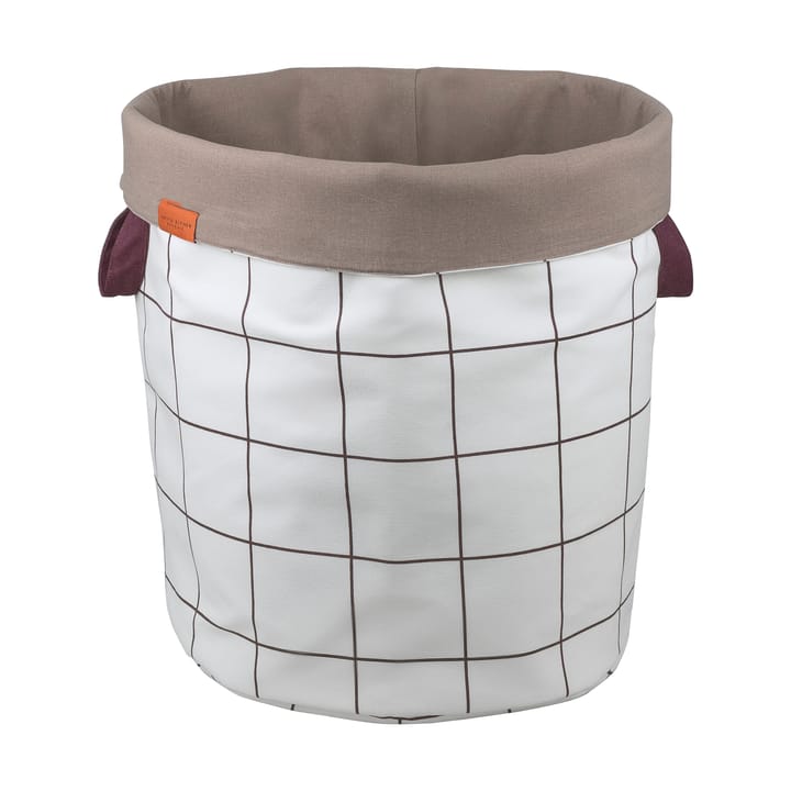 Panier à linge Mesh Ø40x50 cm - Brown-Off-white - Mette Ditmer