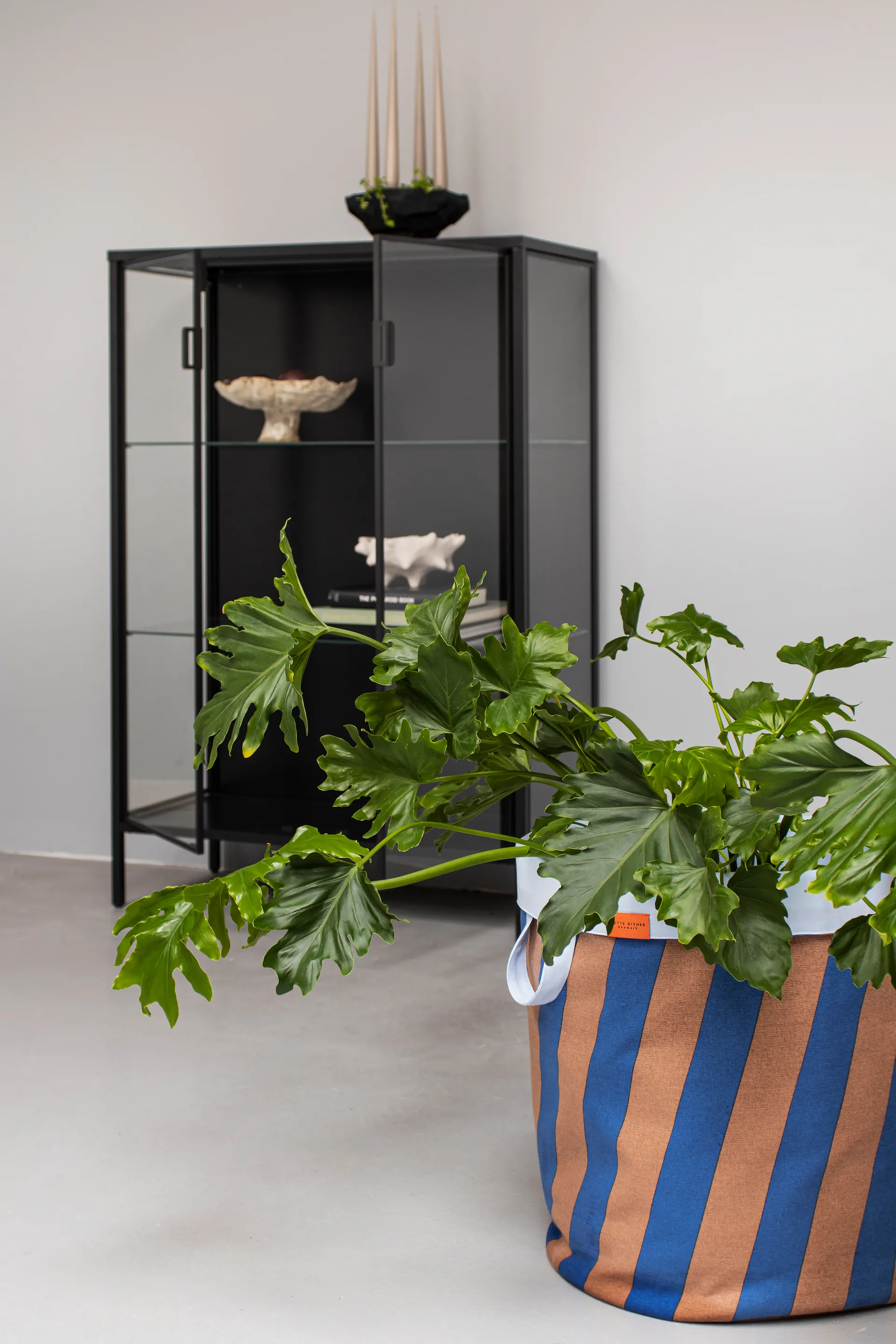 Panier à linge Nova Arte 40x40x50 cm, Cobalt-blush Mette Ditmer