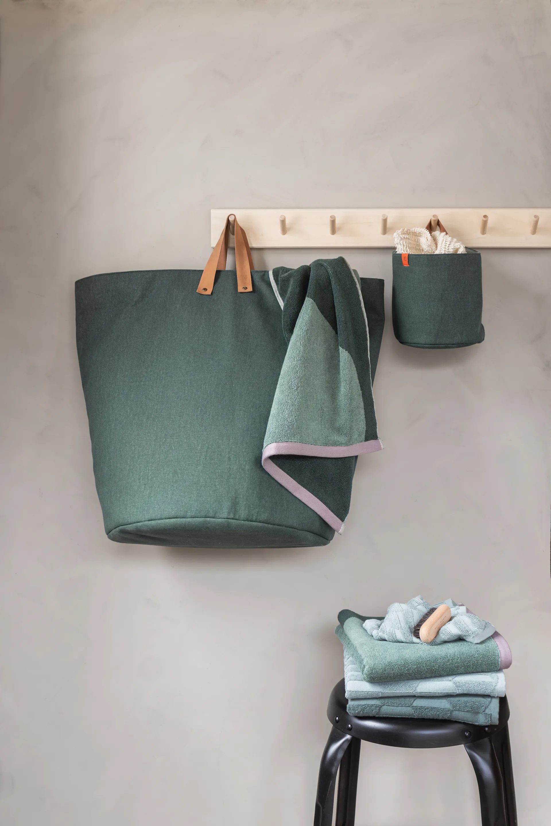 Panier à linge Sort It, Pine green Mette Ditmer