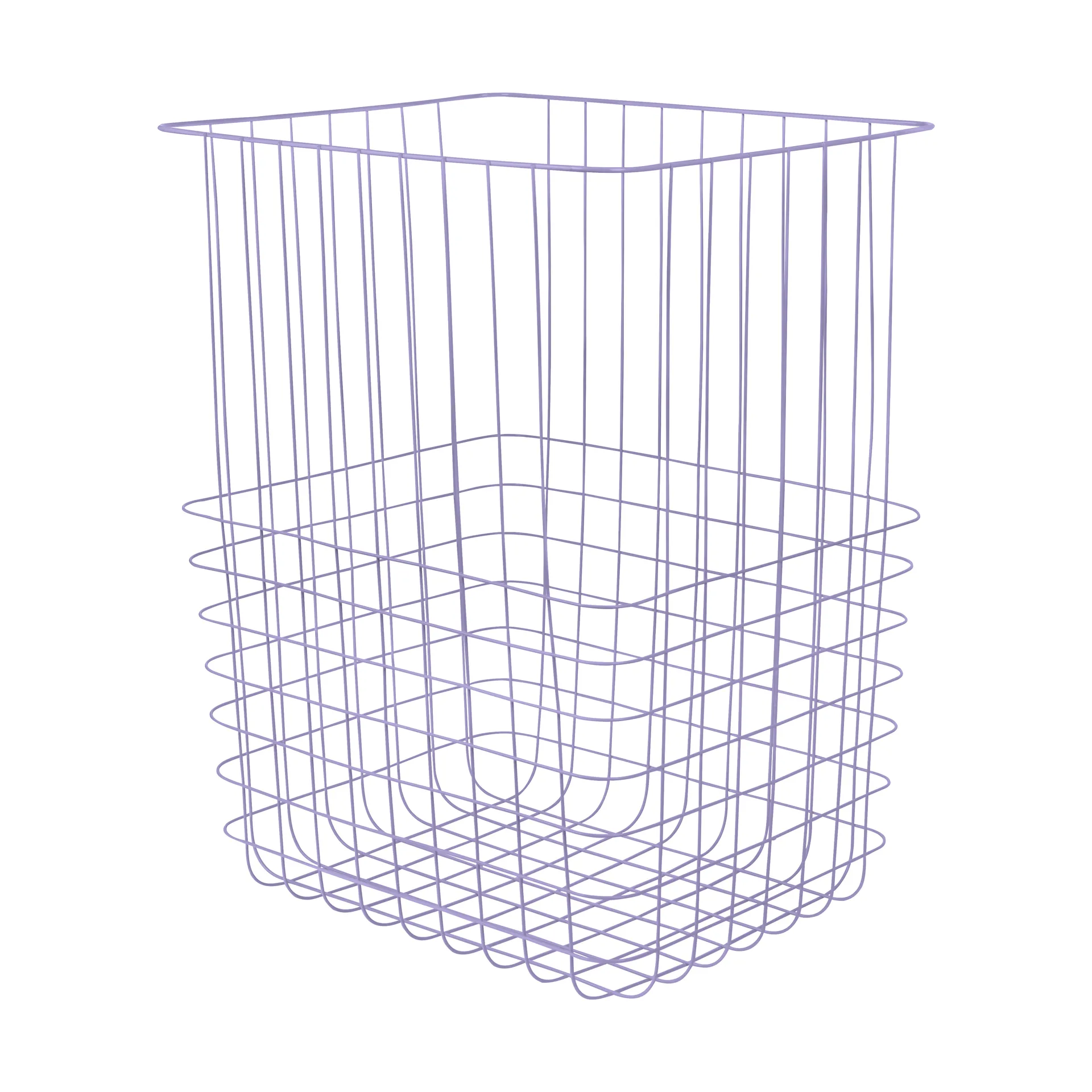 Panier de rangement Store-it avec sac en coton, large, Lilas Mette Ditmer