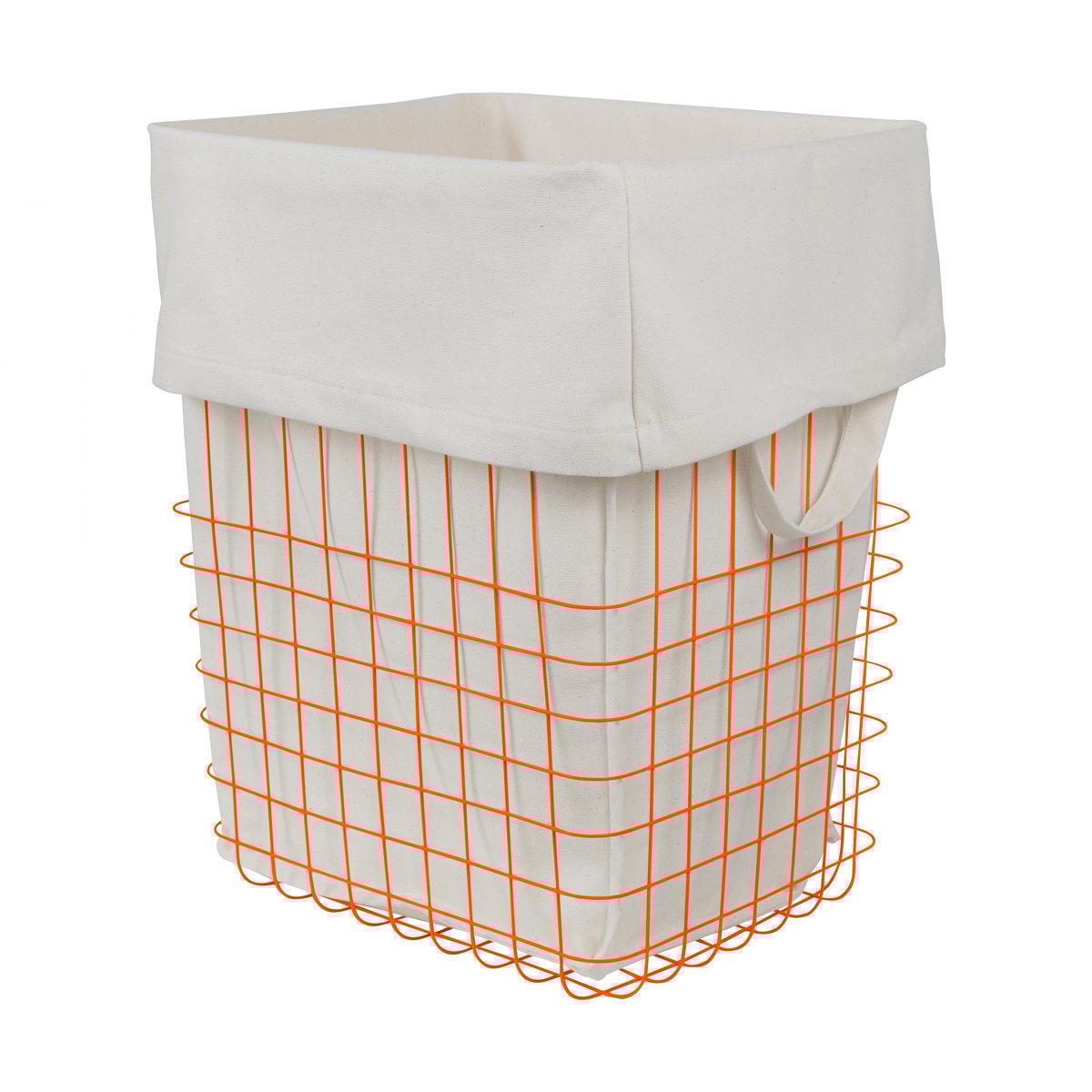 Mette Ditmer Panier de rangement Store-it avec sac en coton, large Orange