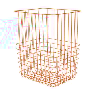 Panier de rangement Store-it avec sac en coton, large - Orange - Mette Ditmer