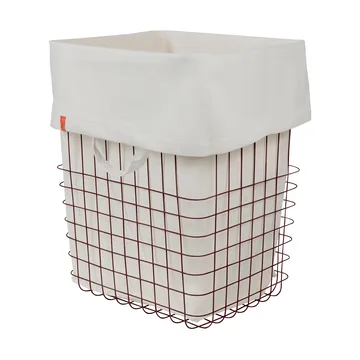 Panier de rangement Store-it avec sac en coton, large - Wine - Mette Ditmer