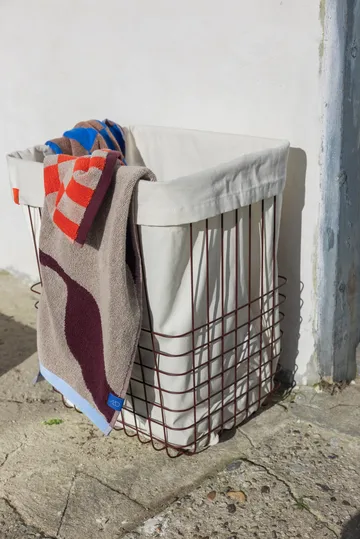 Panier de rangement Store-it avec sac en coton, large - Wine - Mette Ditmer