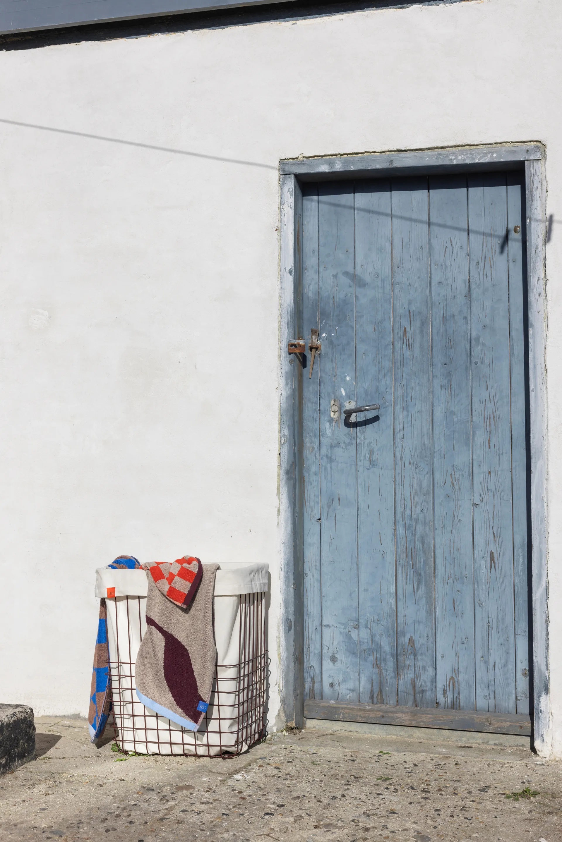 Panier de rangement Store-it avec sac en coton, large, Wine Mette Ditmer