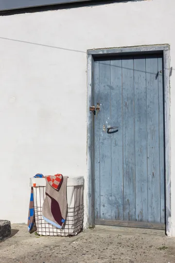 Panier de rangement Store-it avec sac en coton, large - Wine - Mette Ditmer