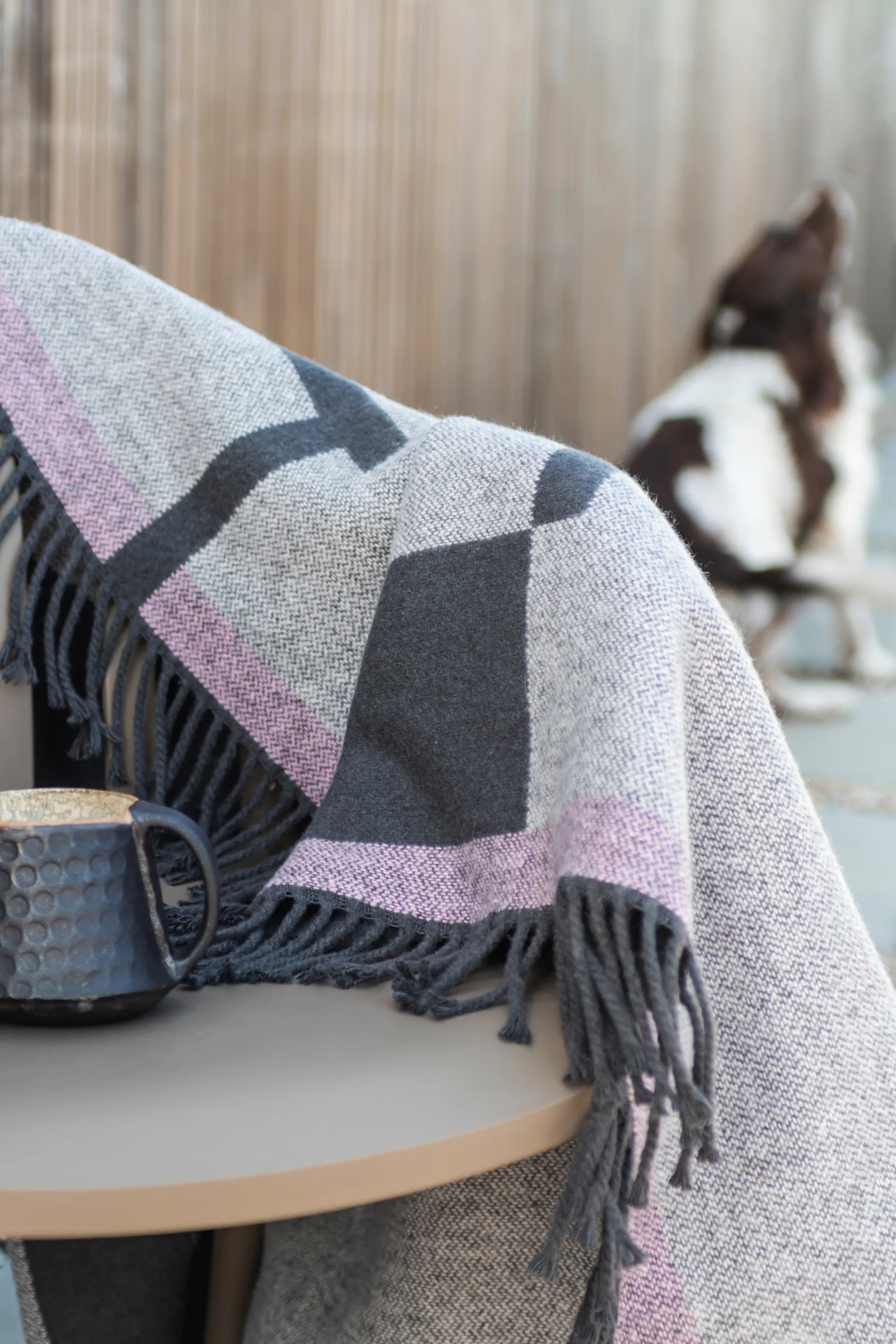 Plaid Bauhaus 127x170 cm, Latte Mette Ditmer