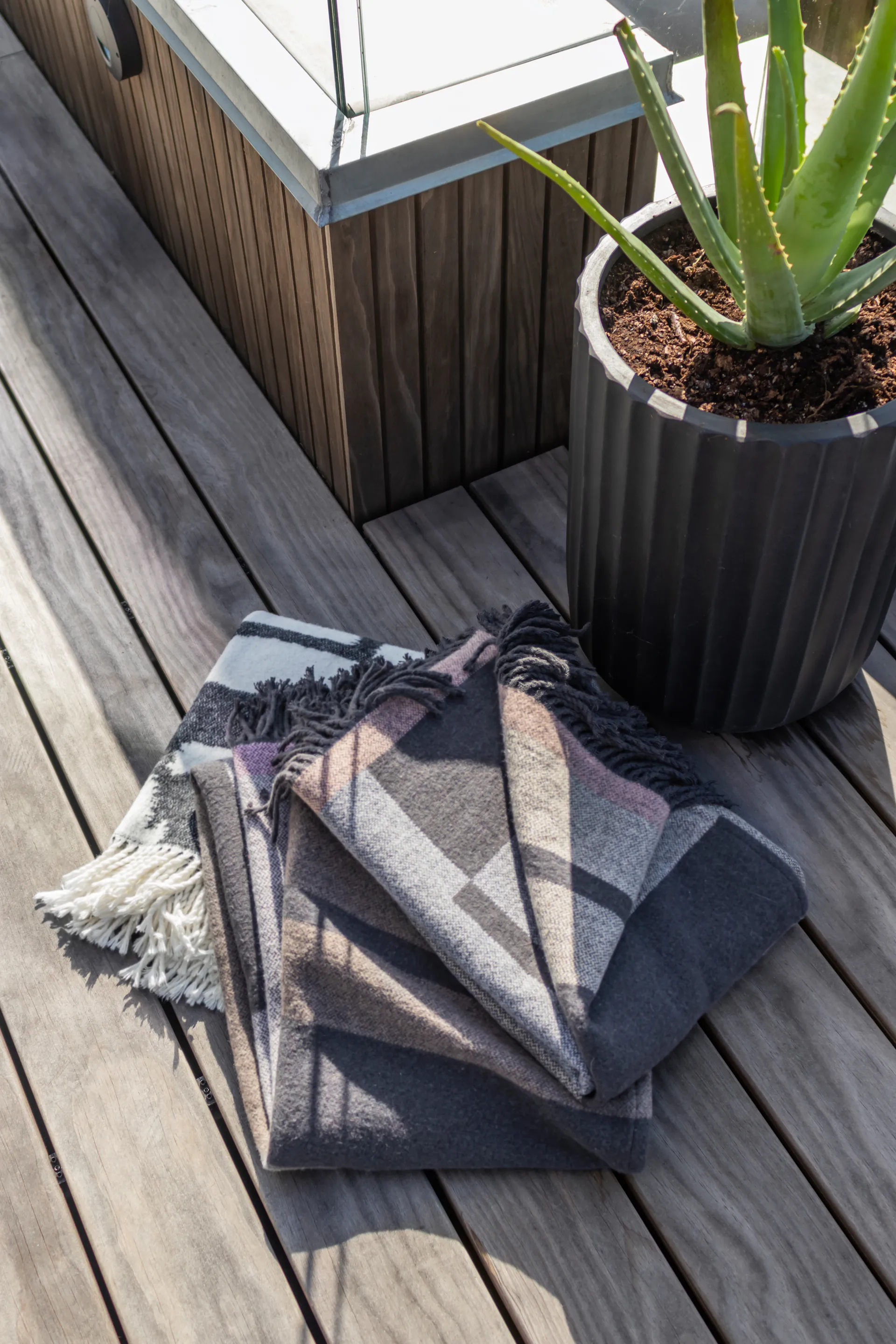 Plaid Bauhaus 127x170 cm, Latte Mette Ditmer