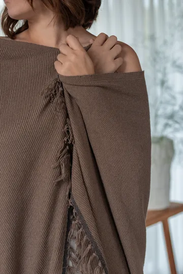 Plaid Bohemia 125x180 cm - Taupe - Mette Ditmer