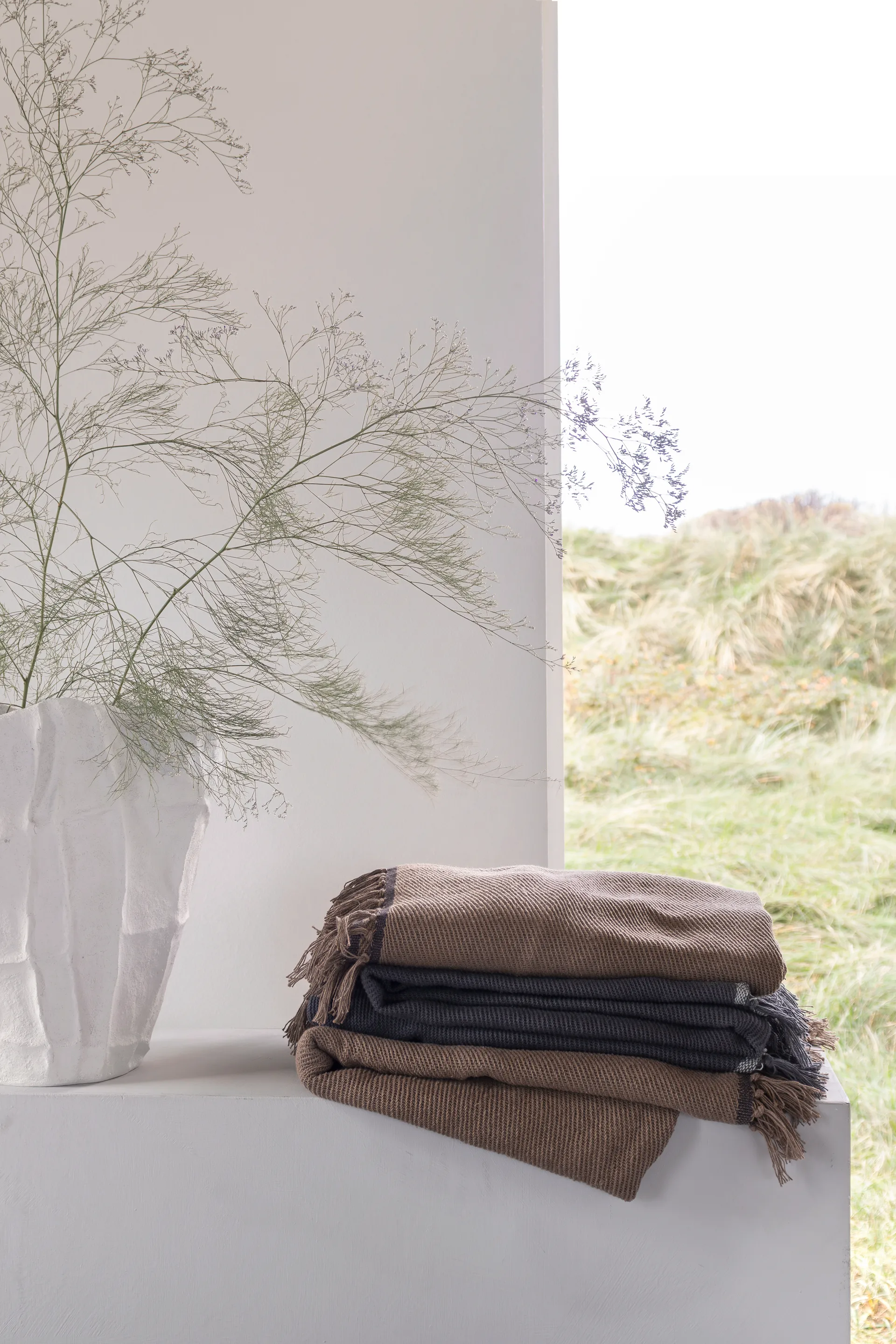 Plaid Bohemia 125x180 cm, Taupe Mette Ditmer