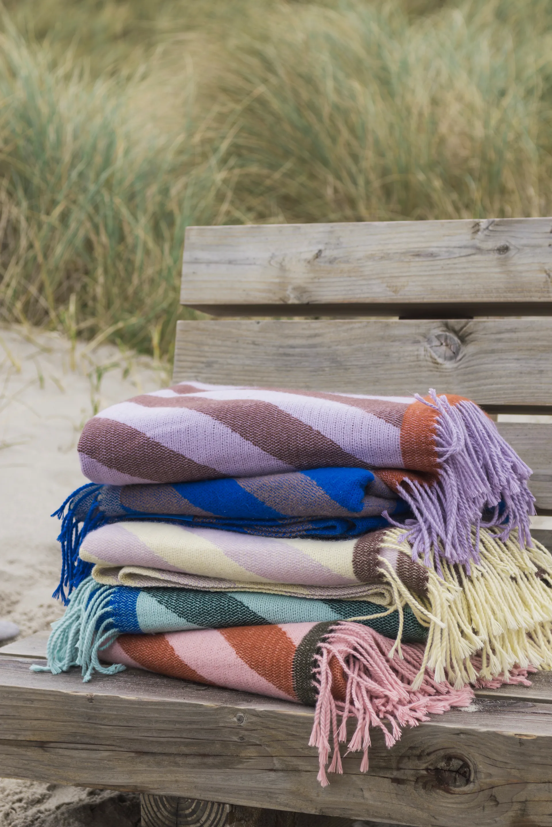 Plaid Retro 125x170 cm, Brown Mette Ditmer