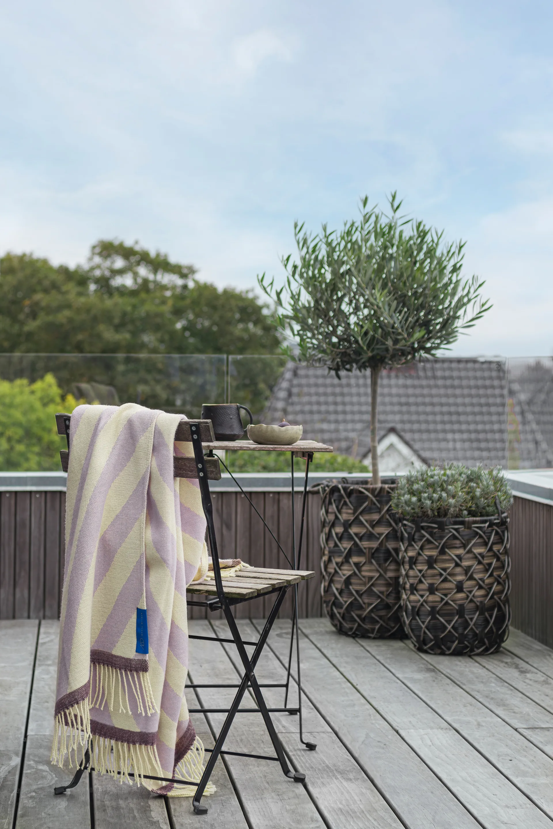 Plaid Retro 125x170 cm, Lilac Mette Ditmer