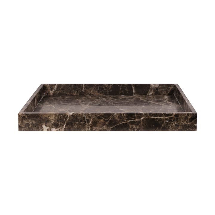 Plateau de décoration Marble large 30x40 cm - Brown - Mette Ditmer