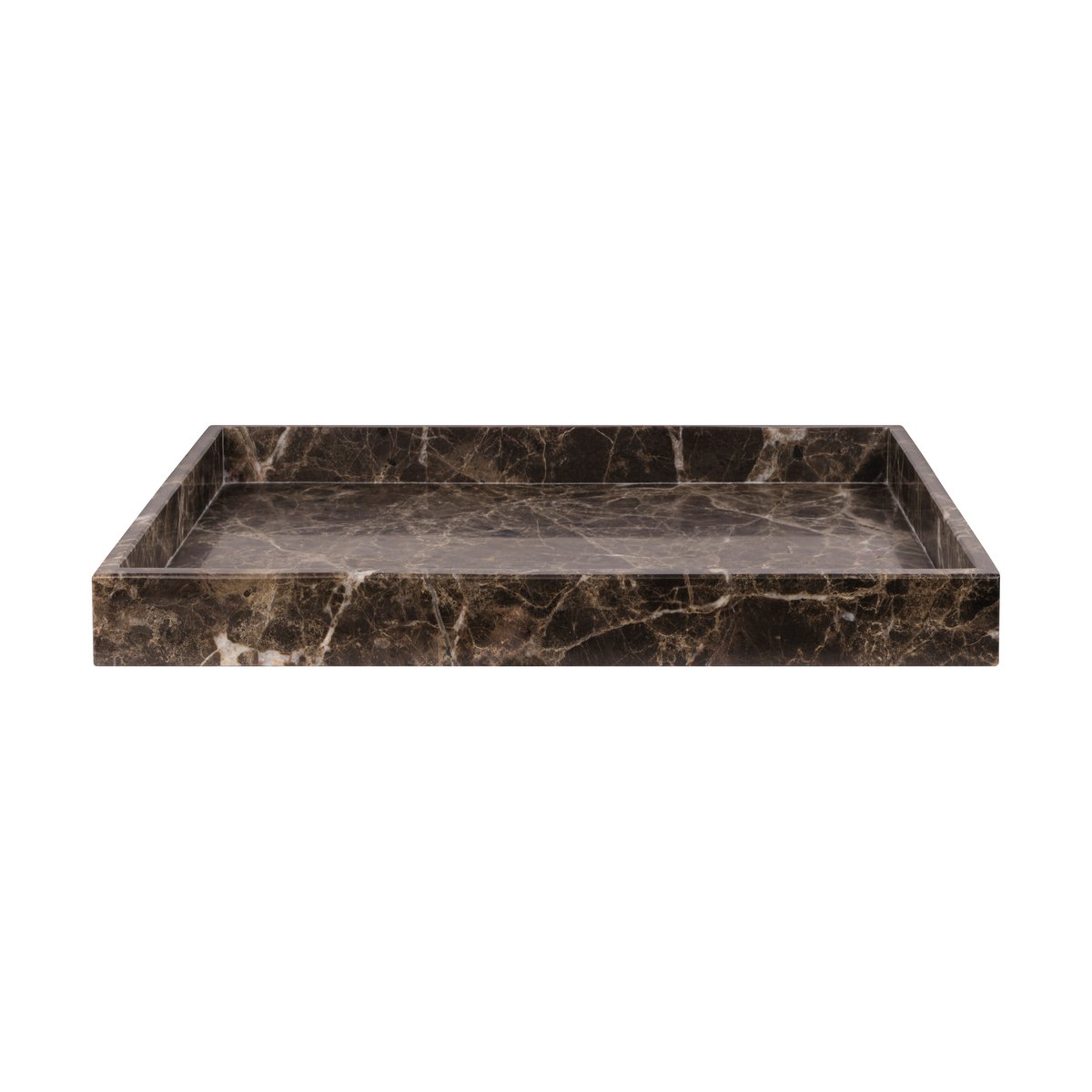 mette ditmer plateau de décoration marble large 30x40 cm brown