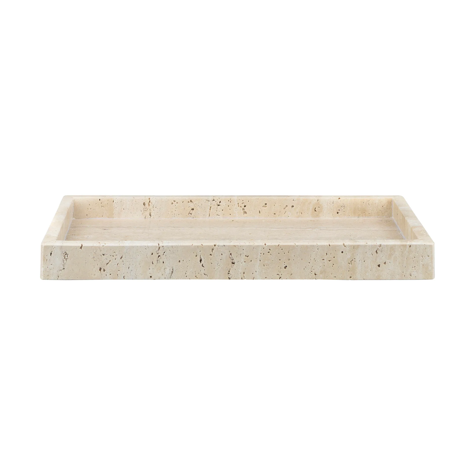 Plateau décoratif Travertine 16x31 cm, Linen Mette Ditmer
