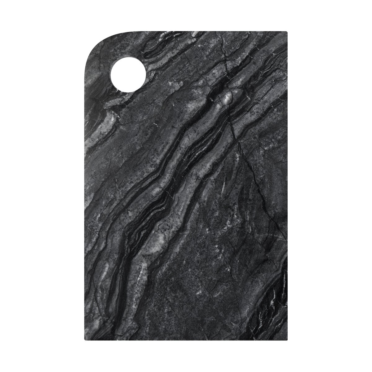 mette ditmer plateau marble medium 20x30 cm black-grey