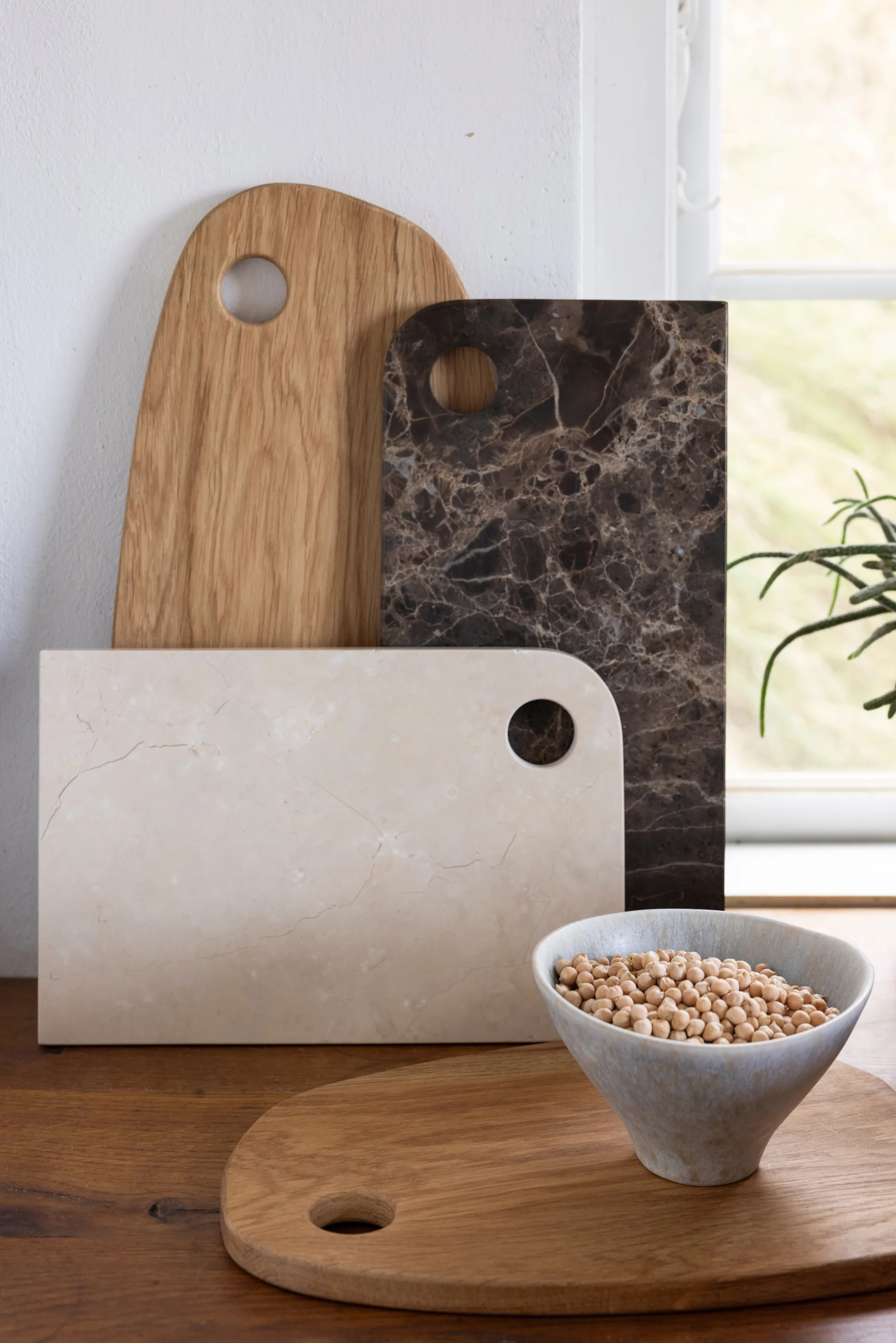 Plateau Marble medium 20x30 cm, Sand Mette Ditmer