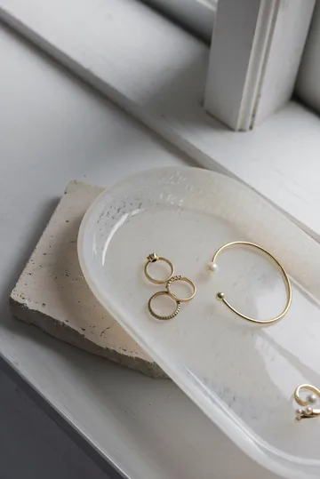 Plateau Opal - Linen, 14x25,5 cm - Mette Ditmer