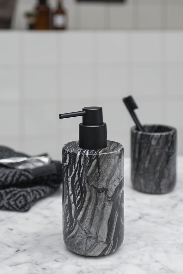 Pompe à savon Marble 17,5 cm - Noir-gris - Mette Ditmer