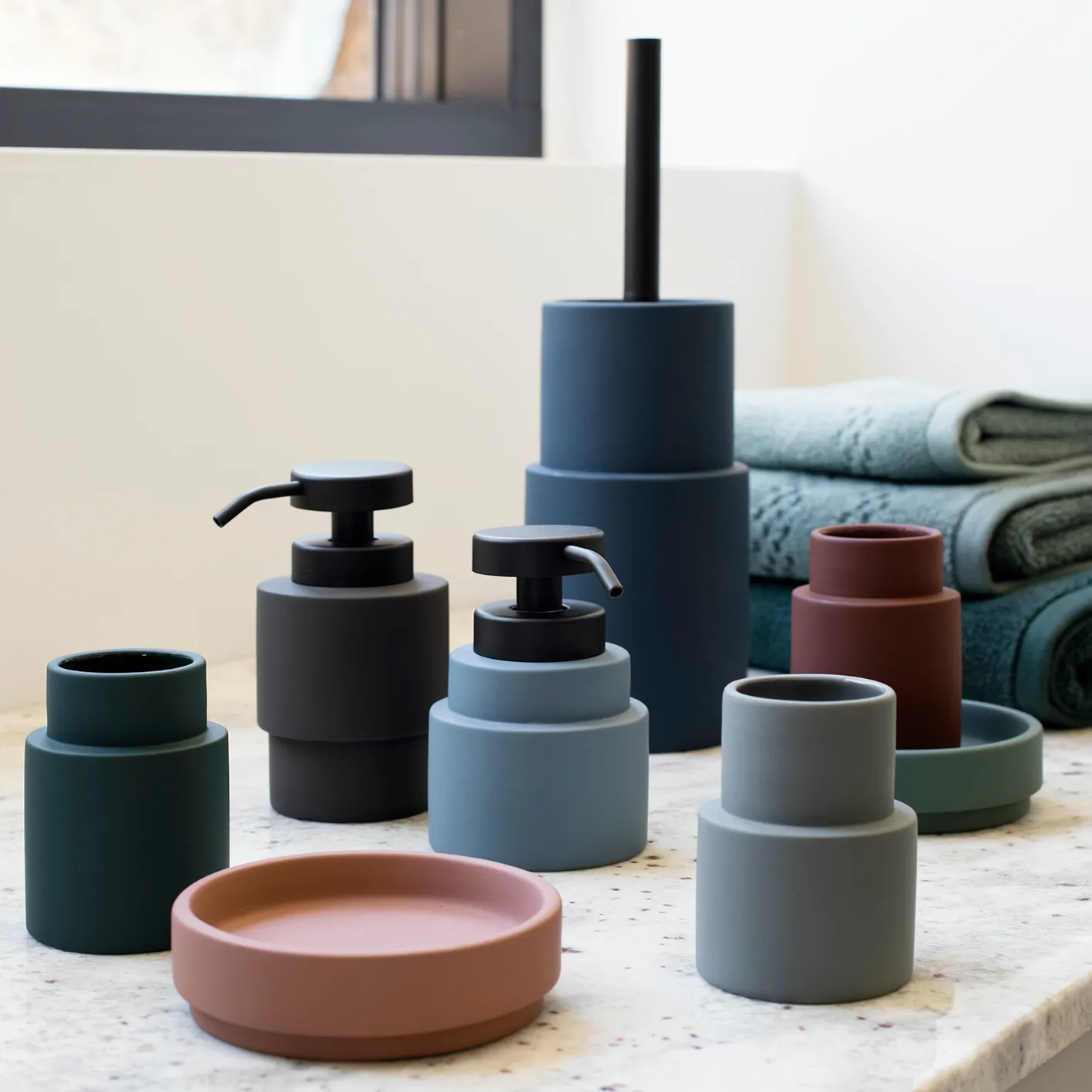 Porte-brosse à dents Shades modèle A, Light grey Mette Ditmer