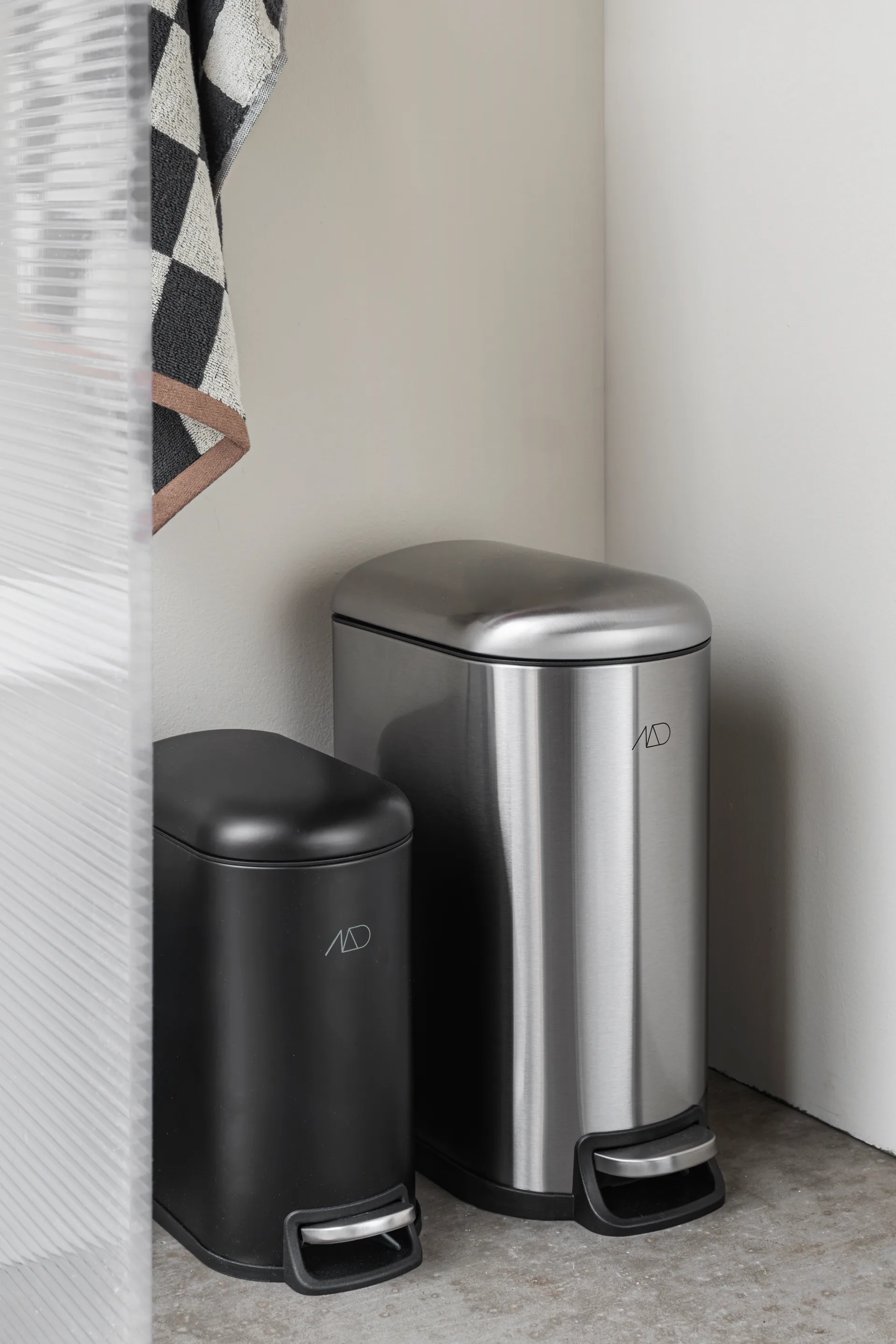 Poubelle à pédale Walther 10 liter, Acier Mette Ditmer