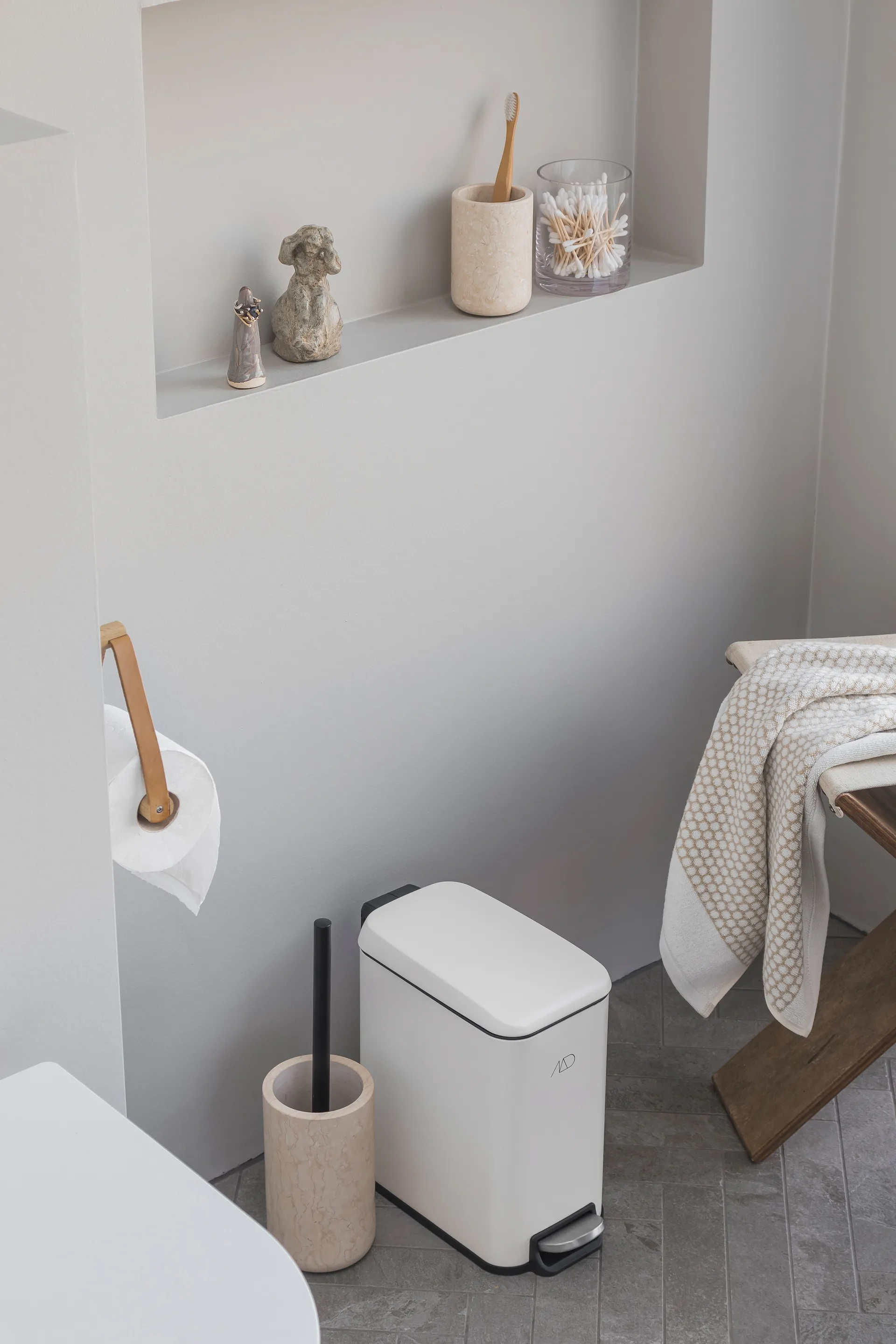 Poubelle à pédale Wendy 5 L, Off-white Mette Ditmer