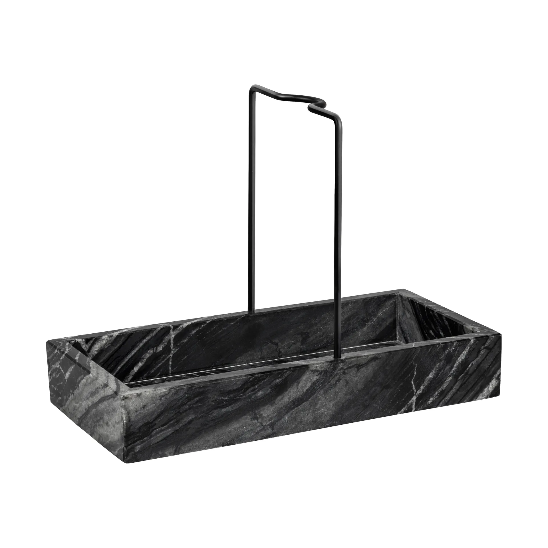 Rangement d'évier Marble 12x23,5 cm, Black-grey Mette Ditmer