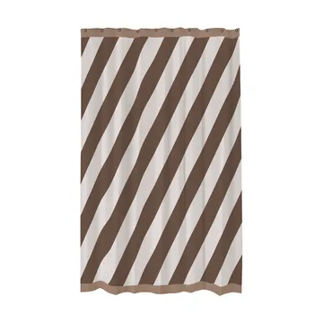 Rideau de douche Diagonal 150x200 cm - Chocolat - Mette Ditmer