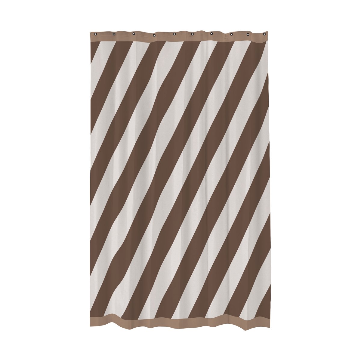 Mette Ditmer Rideau de douche Diagonal 150x200 cm Chocolat