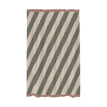 Rideau de douche Diagonal 150x200 cm - Dark olive - Mette Ditmer