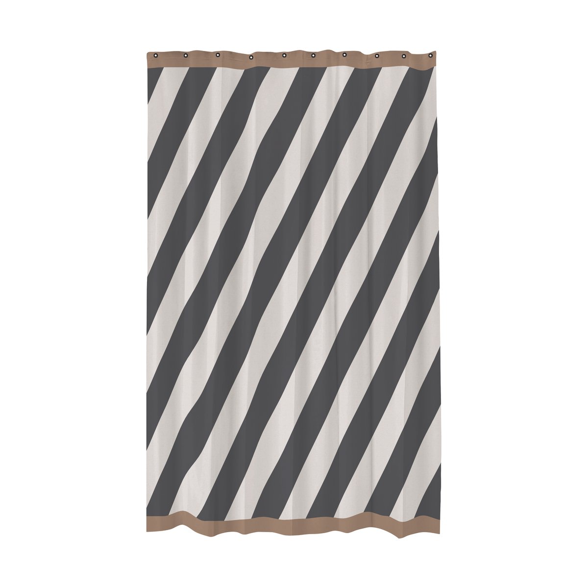 Mette Ditmer Rideau de douche Diagonal 150x200 cm Gris foncé