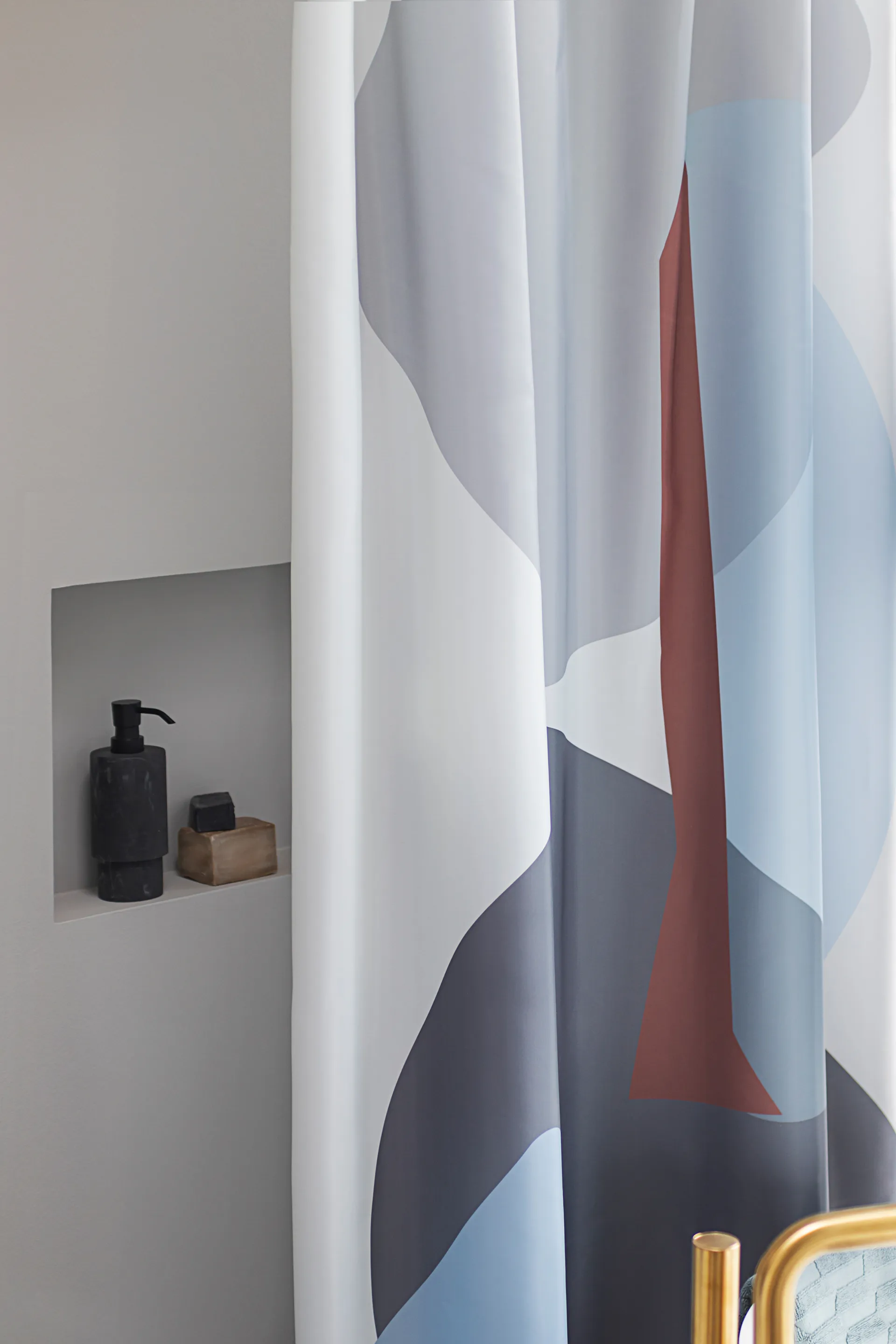 Rideau de douche Gallery 150x200 cm, Light grey Mette Ditmer