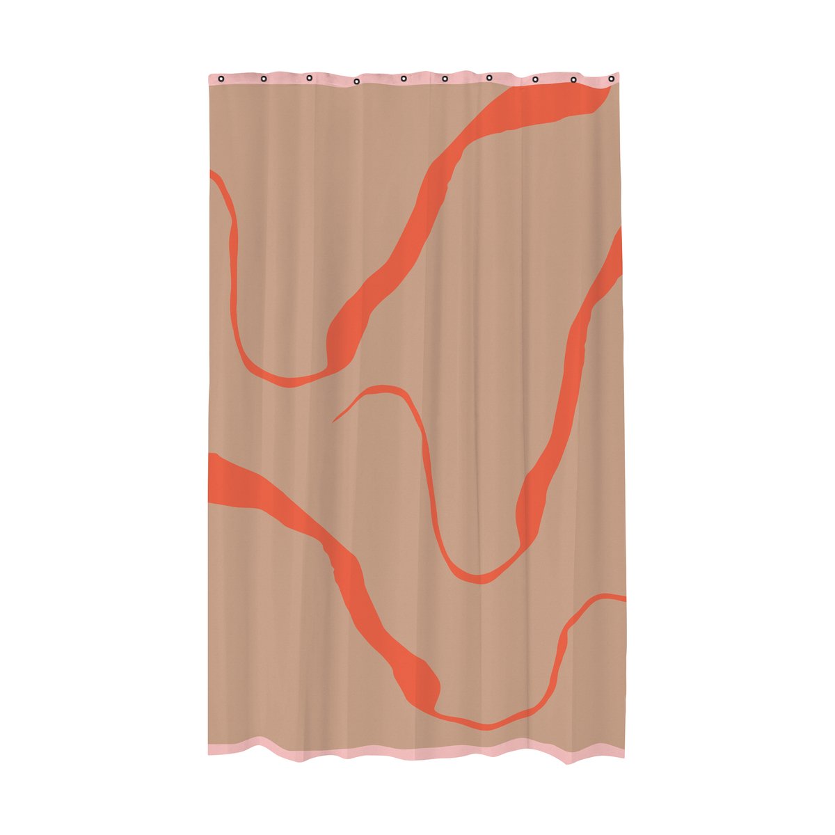 Mette Ditmer Rideau de douche Nova Arte 150x200 cm Latte-orange