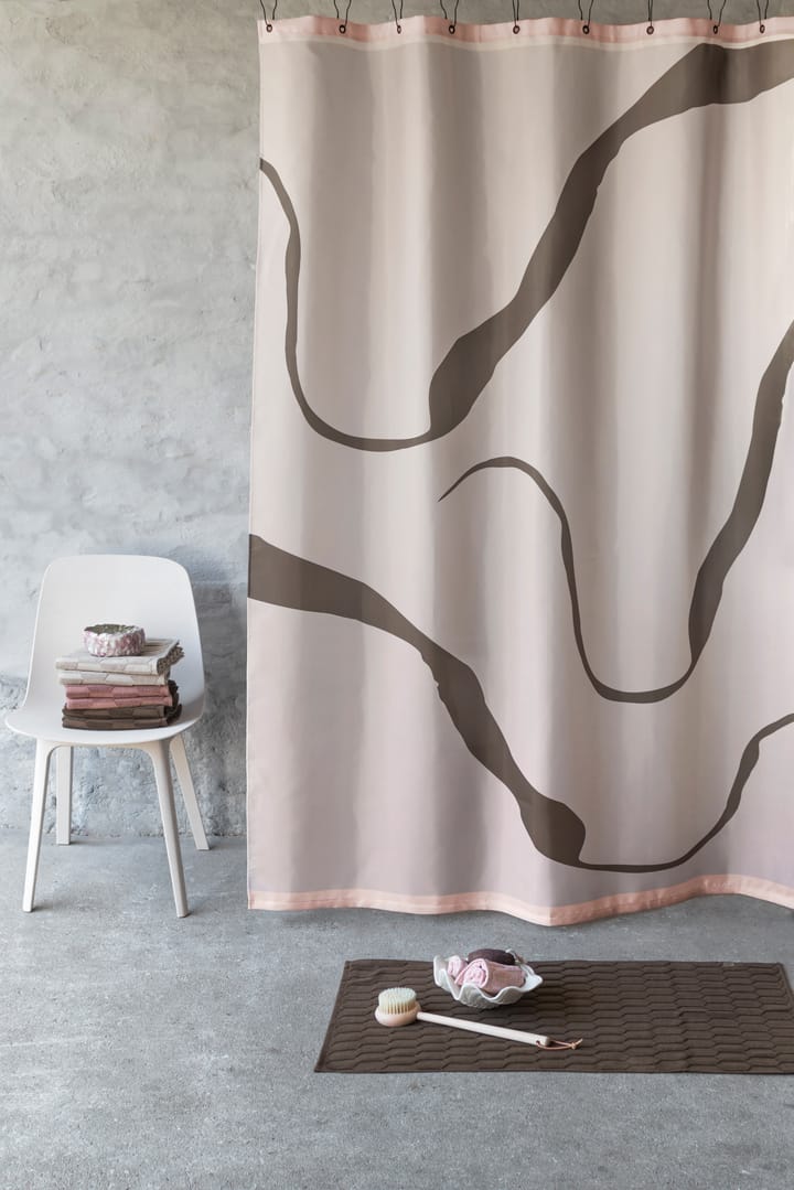 Rideau de douche Process 150x200 cm, Marron Mette Ditmer