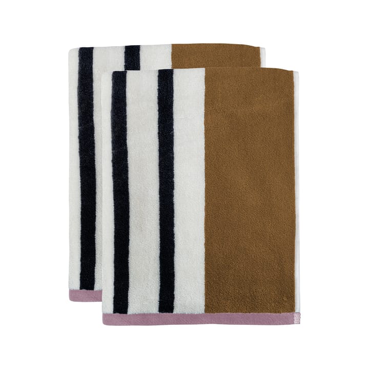 Serviette Boudoir 40x60cm Lot de 2, Tobacco Mette Ditmer